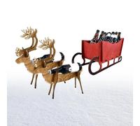 Ruwshuuk Estantería para vino de Navidad, soporte para botellas de vino de Navidad, estante para bebidas, decoración de mesa de comedor, para decoración del hogar y estante de almacenamiento de cocina