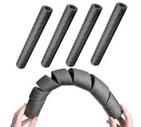 Ruwshuuk Fideos de espuma negra para piscina, fideos multiusos para piscina, suministros deportivos y al aire libre para jardín, hogar, patio, garaje, granja, bar de invierno, verano