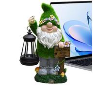 Ruwshuuk GNOME Garden Decor, Jardín Solar GNOME | Gnomos de Jardín Solar Lindos con linternas, Lalmis de Camino del Paisaje, Estatuas exteriores para Navidad, Día de la Madre, San Valentín