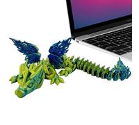 Ruwshuuk Impresión de dinosaurios articulados, Figuras de dinosaurios articulados - Dinosaurio Fidget de juguete de impresión articulada - Figura coleccionable con decoración de mesa en colores