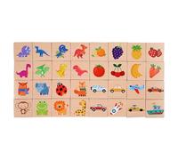 Ruwshuuk Juego de Juego de para niños, Rompecabezas de | Juego de Madera de Rompecabezas de a Juego de Sombra - Desarrollo cognitivo Actividad de Pensamiento lógico, Ayuda de reconocimiento de Frutas