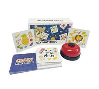 Ruwshuuk Juego de mesa para padres e hijos - Juego de cartas de mesa de asignación de números, juguete educativo estratégico con campana de señal para viajes, hogar, escuela, guarderías