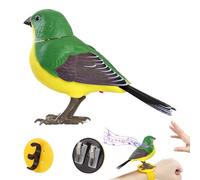 Ruwshuuk Juguete Pájaro para | Figuras Pájaros Juguetes | Pájaro Hablando Electrónico Lindo Realista Decoración Dormitorio Juguete Actividad Sala Juego Viajes