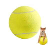 Ruwshuuk Juguete para masticar perros, pelotas de tenis para perros, pelota de tenis para cachorros, accesorio de gran tamaño, juguete para masticar para mascotas pequeñas y medianas en interiores al