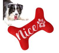 Ruwshuuk Juguetes para masticar navideños para perros, juguetes navideños | para perros con estridor | de dentición de perro resistente a mordeduras | Muñeca masticable agresiva para la