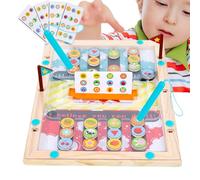 Ruwshuuk Laberinto magnético de color y zaehl,Juego educativo de madera reclamación temprana - juguetes de reconocimiento de formas, para niños, hogar, viajes, aula, sala de juegos, niñas, educación