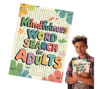 Ruwshuuk Libros de de búsqueda de palabras, libros de búsqueda de palabras para adultos - Palabra Find Puzzle Activity,Juegos de ejercicio del cerebro, actividades de entretenimiento para