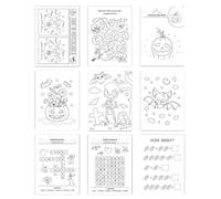 Ruwshuuk Libros Para Colorear Para Niños - Actividades Creativas Para Niños En Halloween,Detalles para Fiestas, Materiales Educativos para Garabatear para Escuelas, Guarderías y Viajes