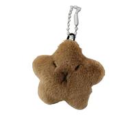 Ruwshuuk Llavero estrella de peluche, llavero estrella Capybara de peluche - Llavero con colgante de felpa de estrella suave para mujeres y niñas | Lindo llavero, llavero de, Un, riferimento alla