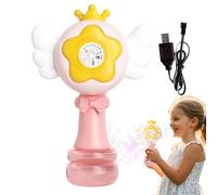 Ruwshuuk Máquina de soplado automática | Barra de burbujas automática para niños pequeños, con mango ergonómico para jardines, parques de atracciones, playas