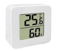 Ruwshuuk Monitor de humedad, termómetro ambiente | con pantalla electrónica LCD para frigorífico, habitación infantil, invernadero, laboratorio