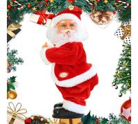 Ruwshuuk Papá Noel baila con música, Santa Claus canta, Juguetes eléctricos de Santa Claus, Botín que agita Twerking Papá Noel eléctrico Canto de Navidad Juguetes de Papá Noel para
