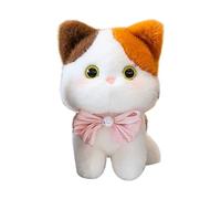 Ruwshuuk Peluche Gato | Adorable Suave Dibujos Animados con Campanilla - Gato Adorable De Peluche | Para Niñas Mujeres Adultos Apasionados de Animales Domésticos Ideas Regalo Navidad Cumpleaños Pascua