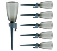 Ruwshuuk Picos de Riego para Plantas | 6 Regadores Automáticos Para Plantas Con Botella | Válvula De Control De Liberación Lenta Riego Automático Para Macetas Hogar Uso Diario Interior Vacaciones