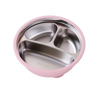 Ruwshuuk Plato Dividido Para Niños - Vajilla De Acero Inoxidable Para Niños Pequeños | Recipiente Resistente a Caídas para Merienda Comida en Casa Jardín Infantil Picnic Acampada
