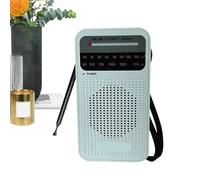 Ruwshuuk Radio Operado por Batería | Radio Am Portátil - Altavoz Inalámbrico con Indicador A Pilas para Hombres Mujeres Mayores Exteriores Escuela Hogar Acampada Playa Viajes