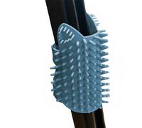 Ruwshuuk Rascador de esquina para gatos | Regalo de esquina con hierba gatera y peine de masaje, masaje de silicona para mascotas para rascar y proteger muebles