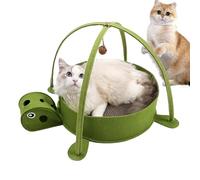 Ruwshuuk Rascador para gatos - Tabla rascador de cartón XXL, protección para muebles, forma de tortuga, para mascotas, gatitos, casa, apartamento, exterior