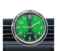 Ruwshuuk Reloj de coche - Reloj de cuarzo vintage luminoso para decoración - con clip y adhesivo - Para decoración interior de coche, vehículo y coche con toma de aire para