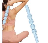Ruwshuuk Rodillo de masaje, rodillo de masaje muscular, masajeador muscular de pierna trasera, rodillo de masaje, puntos de activación de tejido profundo para atletas, yoga