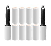 Ruwshuuk Rodillos pegajosos para el cabello de mascotas, Roller de de mascotas,Cepillos de pelusa para el rodillo de cabello para mascotas | Herramientas manuales con 2 manijas, 60 hojas cada una,