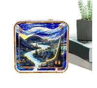 Ruwshuuk Rompecabezas de dibujos animados 3D, luz nocturna recargable - Juguetes rompecabezas 3D de madera con paisaje,Juguetes sensoriales portátiles, lámpara de mesa ajustable para dormitorio,