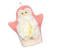 Ruwshuuk Scrub Mitt, guantes de cuerpo,Servicios de exfoliación de mano queridos dibujos animados - para el baño, esponja de loofah, cabezal de ducha elástico exfoliante para la piel de baño