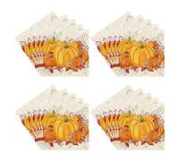Ruwshuuk Servilletas para fiestas de Halloween, Servilletas para invitados de Halloween - Toallas de mano decorativas de calabaza Servilletas para bebidas de Halloween - Lindas toallas de mano