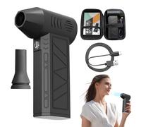 Ruwshuuk Soplador de Aire Comprimido - Pequeño Soplador Eléctrico Turbo Ventilador,Máquina Secadora Portátil de Mano con 3 Velocidades para Electrónicos Ordenador Teclado