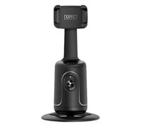Ruwshuuk Soporte de seguimiento facial - Soporte de seguimiento automático de rotación de 360 grados, equipo de estudio de grabación para cocinar, filmar, coche, gimnasio, viajes, maquillaje