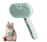 Ruwshuuk Spritz Defuración de peine para perros, cepillo de vapor de gato - Cepillo de gato de vapor con tanque de agua de 35 ml, botón de liberación | Peine depilatorio de spray de mascotas, peine de