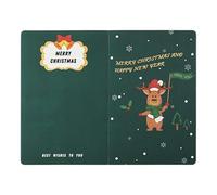 Ruwshuuk Tarjeta de Navidad emergente, tarjetas de Navidad para niños, Tarjetas de Navidad Lindas tarjetas de felicitación de Papá Noel, Tarjeta de Navidad emergente para niños, madre, marido, abuela