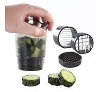 Ruwshuuk Taza Cortadora de Frutas - Taza Para Cortar Frutas Fresas,Utensilios Para Cortar Pepinos Y Uvas, Accesorio De Cocina Para Kiwis, Setas, Huevos Y Más Alimentos