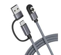 RUXELY 2-en-1 Cable de Carga USB C para Shokz OpenSwim Pro S710 1.2M 2 Pack | Cargador para Auriculares 4-Pin AfterShokz,Cable Magnético USB para Shockz OpenSwim Pro S710 Auriculare de Conducción Ósea