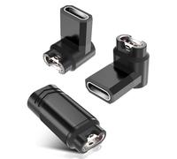 RUXELY Adaptador Cargador USB-C 3Pack, 90 Grados Tipo C Cable Convertidor Compatible para Garmin Fenix 8 E 7 7S 7X 6 6S 6X Pro Solar,Forerunner 965 955 265 255 165 55,Epix,Quatix 5,Tactix,Approach