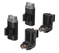 RUXELY Adaptador Cargador USB-C con Clip 4Pack,90 Grados Tipo C Cable Convertidor Compatible con Garmin Fenix 8 E 7 7S 7X 6 6S Pro Solar,Forerunner 570 970 265 165 55,Tactix 8,Venu 4,Vivoactive 6,Epix