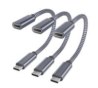 RUXELY Bloqueador Datos USB C 3-Pack,Cable Blocker Data Type C,Adaptador Cargador Solo Alimentación,Antivirus Defensor,contra Juice Jacking para iPhone 17 16,Laptop,iPad Pro,Galaxy S25 A54,Tablet