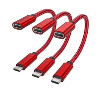 RUXELY Bloqueador Datos USB C 3-Pack,Cable Blocker Data Type C,Adaptador Cargador Solo Alimentación,Antivirus Defensor,contra Juice Jacking para iPhone 17e 17 16,Laptop, iPad Pro,Galaxy S26 S25,Tablet