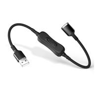 RUXELY Cable de Extensión USB-A con Interruptor de Encendido/Apagado 0.3 M