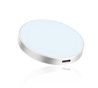 RUXELY Cargador Inalámbrico 15W Compatible MagSafe,Base de Carga Inductiva | Cargador MagSafe Magnético con Doble Entrada USB-C y Lightning Cargador de Inducción para iPhone 17/16/15/14/13/12 y AirPods