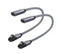 RUXELY USB C a 4-Pin Shokz Cable de Carga 2 Pack,After-Shokz OpenSwim Pro S710 Auriculare Adaptador,Tipo C Cable Cargador Magnético Corto para Shockz OpenSwim Pro S710 Auriculare de Conducción Ósea
