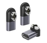 RUXELY USB C a 4-Pin Shokz Cable de Carga 2 Pack,After-Shokz OpenSwim Pro S710 Auriculare Adaptador,Tipo C Cable Cargador Magnético Corto para Shockz OpenSwim Pro S710 Auriculare de Conducción Ósea