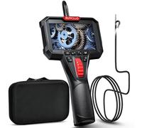 Ruycllo Endoscopio Industrial con Pantalla 4,3" y Cámara 1080P - Cámara Endoscópica con Luz LED, Sonda Ø6,2 mm Articulada 210°, IP67, Tarjeta SD 32 GB Incluida - Coches y Mantenimiento Técnico