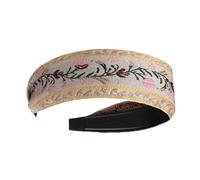 Ruyeiig Diademas bohemias para mujer, diademas bohemias para mujeres, diademas bordadas florales | Sombrero vintage de estilo étnico, accesorios para el cabello para niñas para la mayoría de los