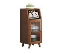 ruyi-1986 Aparador Tipo bufé Gabinete de Almacenamiento Decorativo con Puertas Vidrio, gabinete for la Cocina del hogar(35 * 33 * 95cm)