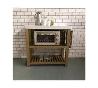 ruyi-1986 Aparador Tipo bufé Mesa de Cocina con Isla, Horno móvil, Mesa Operaciones, gabinete Almacenamiento, aparador, Estante