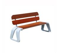 ruyi-1986 Banco para Exterior Banco de Parque con Asientos for Exteriores, Cuadrado, for Exteriores, con Respaldo Doble Banco de jardín y Patio