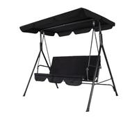 ruyi-1986 Banco para Exterior Marco de Acero Duradero del toldo Ajustable del oscilación del Porche al Aire Libre for el jardín Junto a la Piscina Banco de jardín y Patio