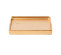 ruyi-1986 Bandeja para Plantas Bandeja de Goteo Cuadrada for macetas, platillo Grande cerámica for Plantas, Ideal for jardinería en casa o Oficina(Gold,XXL)