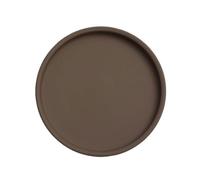 ruyi-1986 Bandeja para Plantas Bandeja de Goteo Redonda y Sencilla for palets, platillo cerámica for macetas Interior Exterior(Bruin,XS)